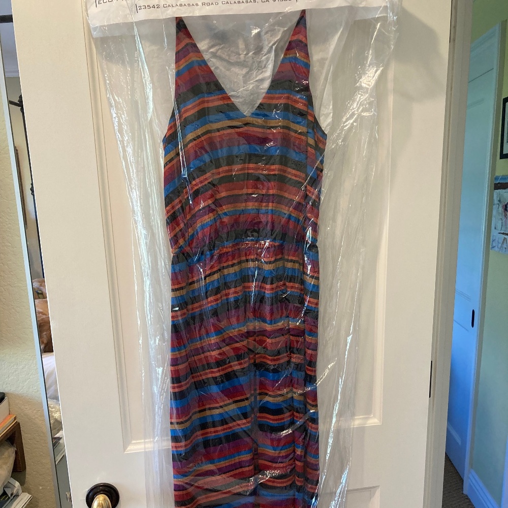 Joie Spaghetti Strap Colorful Summer Dress w/ Racerback (Sz S) JUST DRY CLEANED!